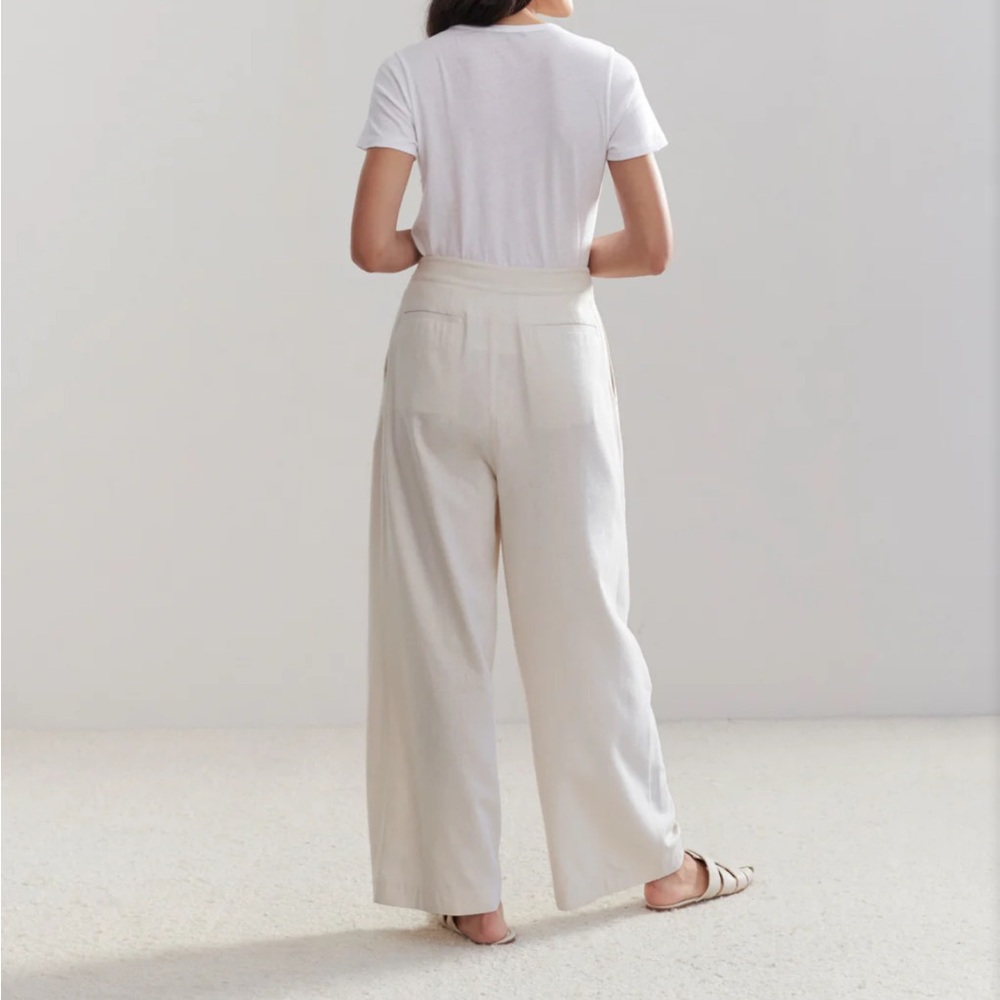 NWT! Jenni Kayne Relaxed Trouser in Ivory - 4 - Picture 4 of 5